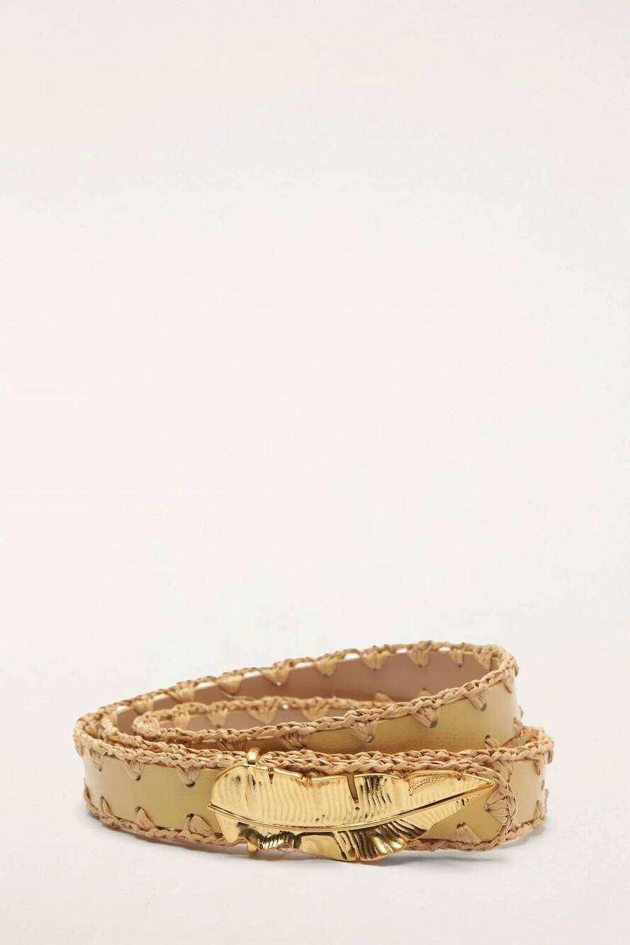 NEW FARM RIO women's double sided belt in yellow